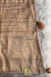 Peach Russian Silk Saree 4669 07