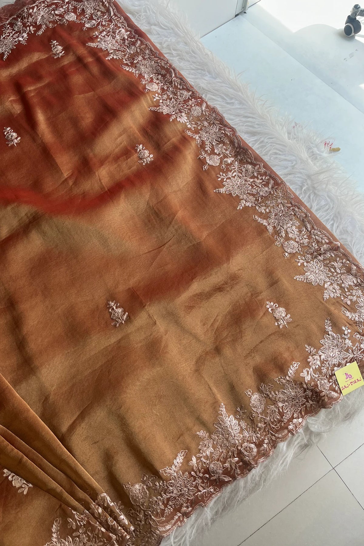 Rust Pittan Kanchipuram Tissue Saree 5659 17