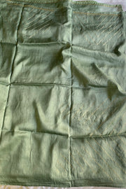 Pista Green Aari Organza Saree 5853 07