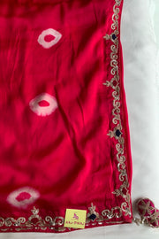 Habutai Silk Saree Tie Dye Design 5650 09