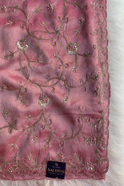 Onion Pink Tissue Saree 5792 02