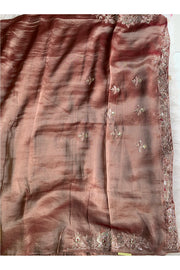 Copper Brown Tissue Saree 5703 05