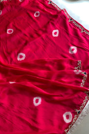 Habutai Silk Saree Tie Dye Design 5650 09