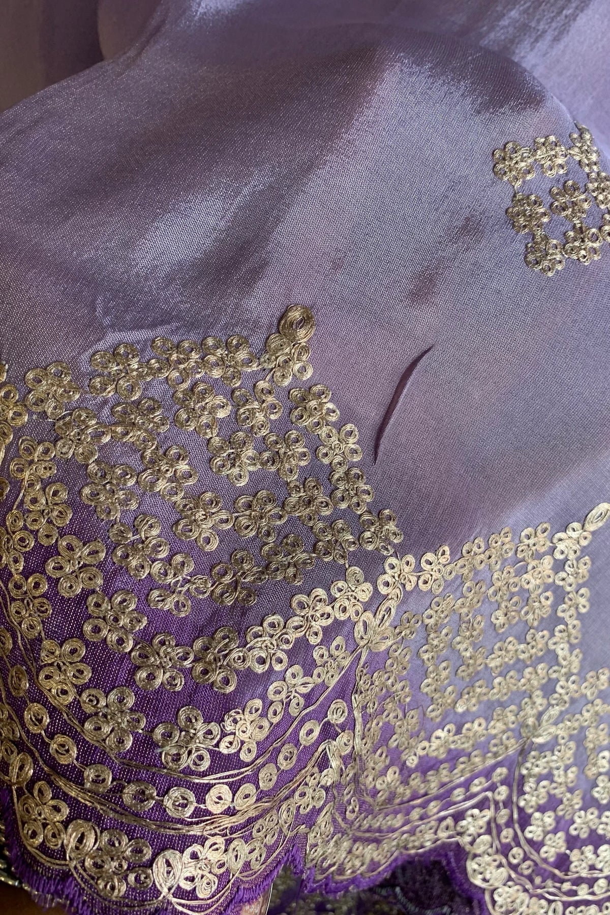 Lavender Tissue Saree 5700 13