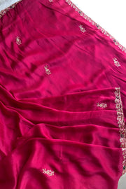 Rani Pink Habutai Silk Saree 5765 10