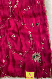 Rani Pink Jaal Saree 5765 02