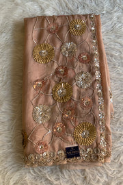 Textured Organza Saree 5851 01