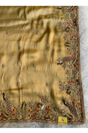 Mustard Yellow Kanchipuram Tissue Saree 5687 18