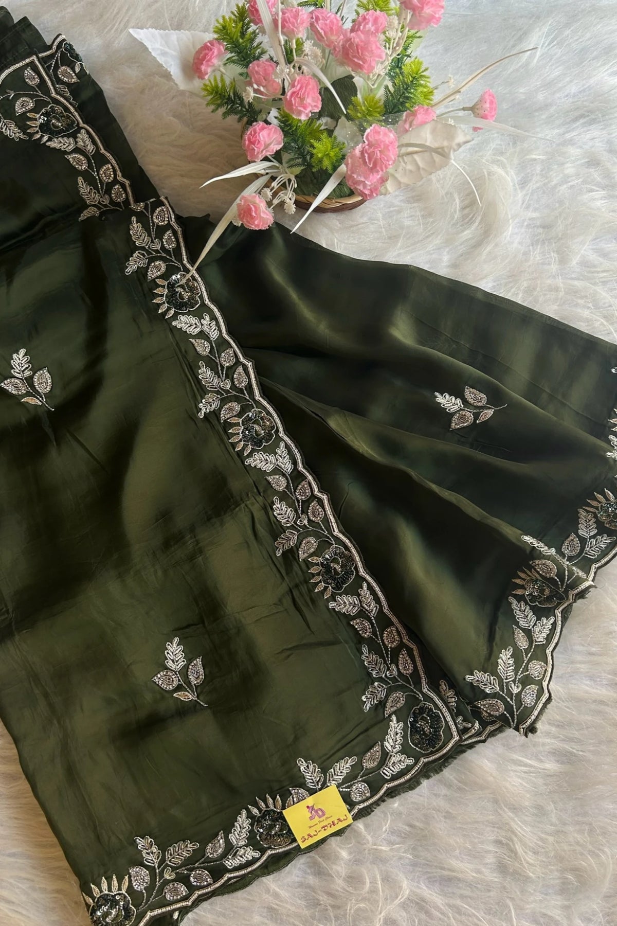 Emerald Green opulent Saree 4999-03