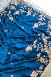 Saree Multicolour Embroidery 5786 01