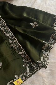 Emerald Green opulent Saree 4999-03