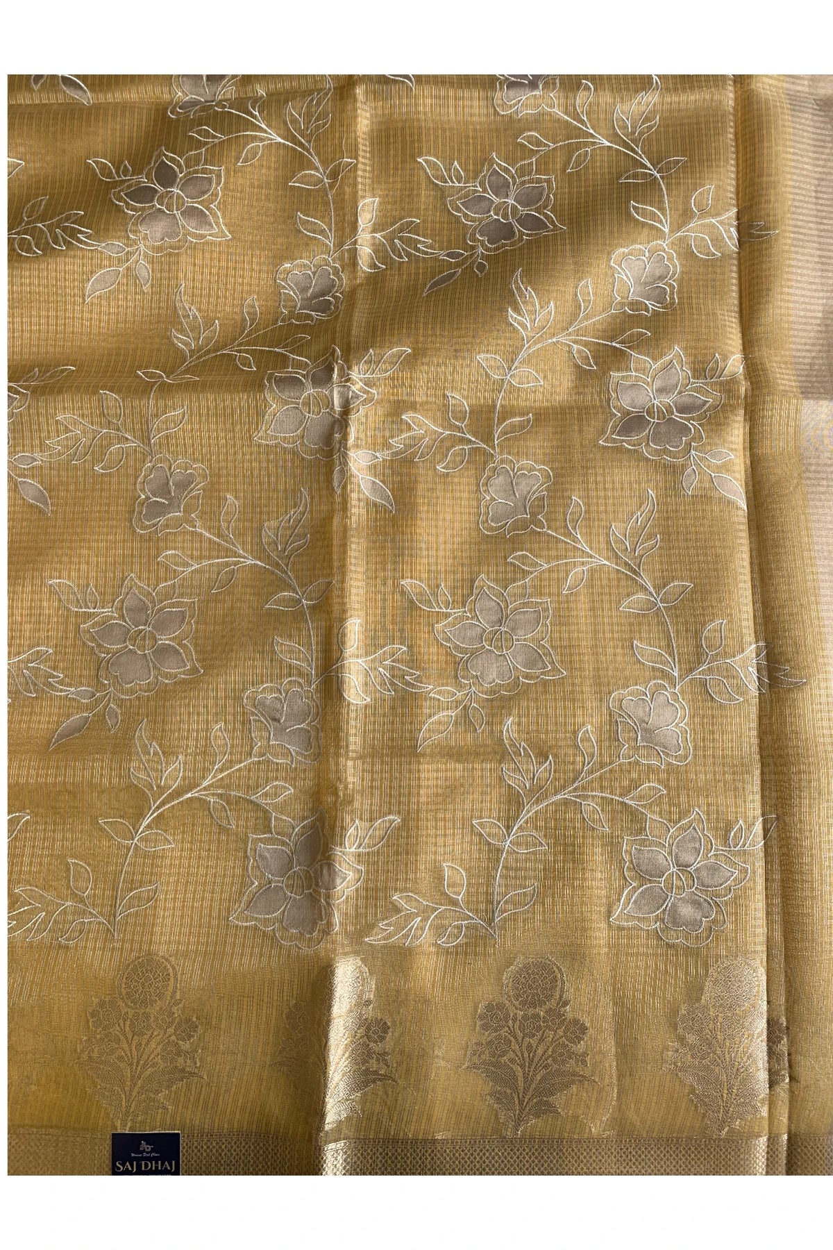 Mustard Yellow Kota Banarasi Saree 5814 03
