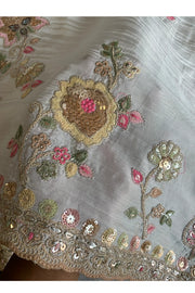 Saree Multicolour Embroidery 5786 01