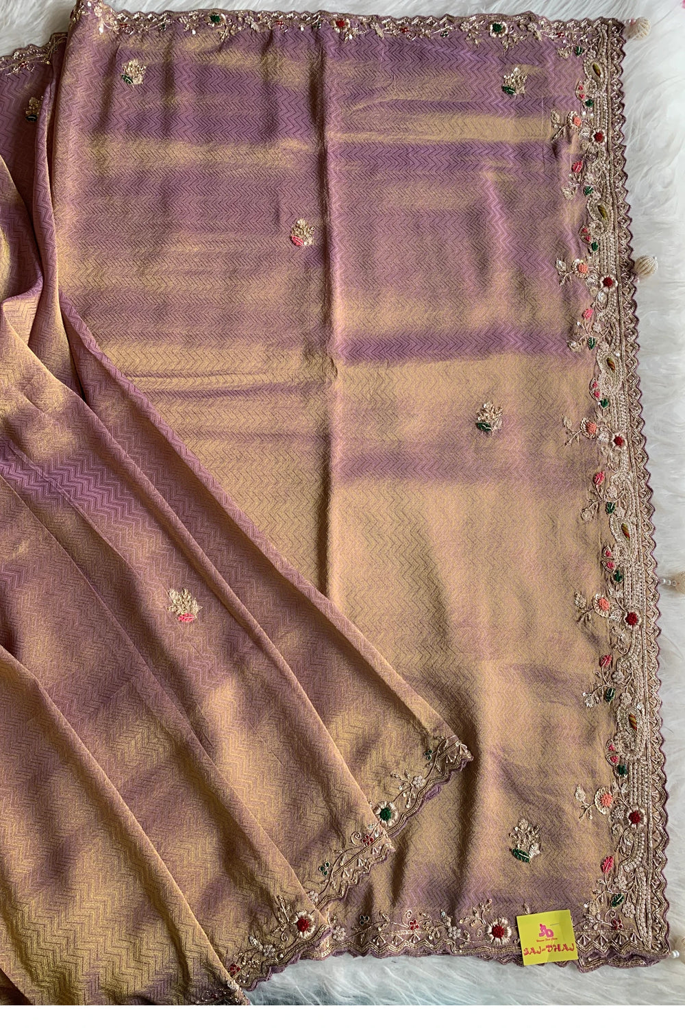Purple Kanchipuram Silk Saree 5535 12
