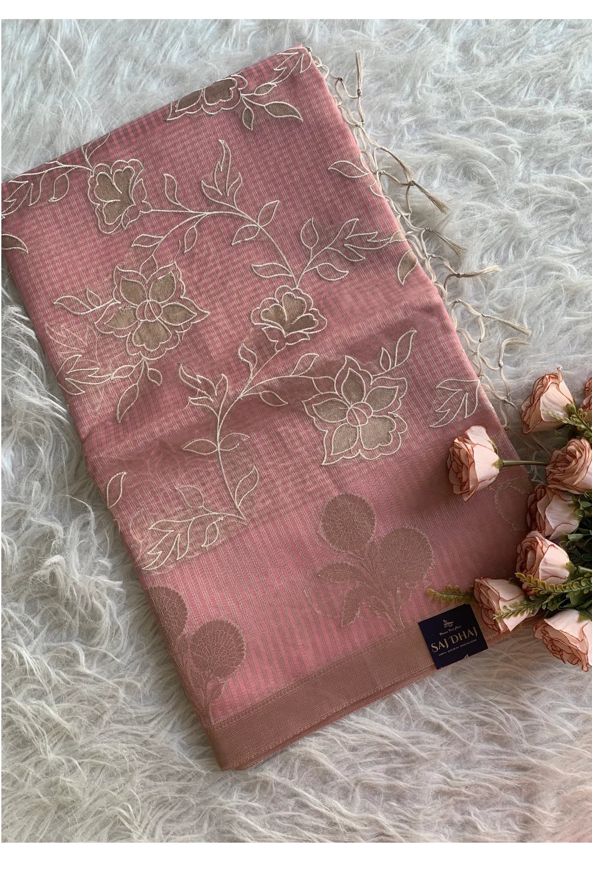 Pink Kota Banarasi Saree 5814 03