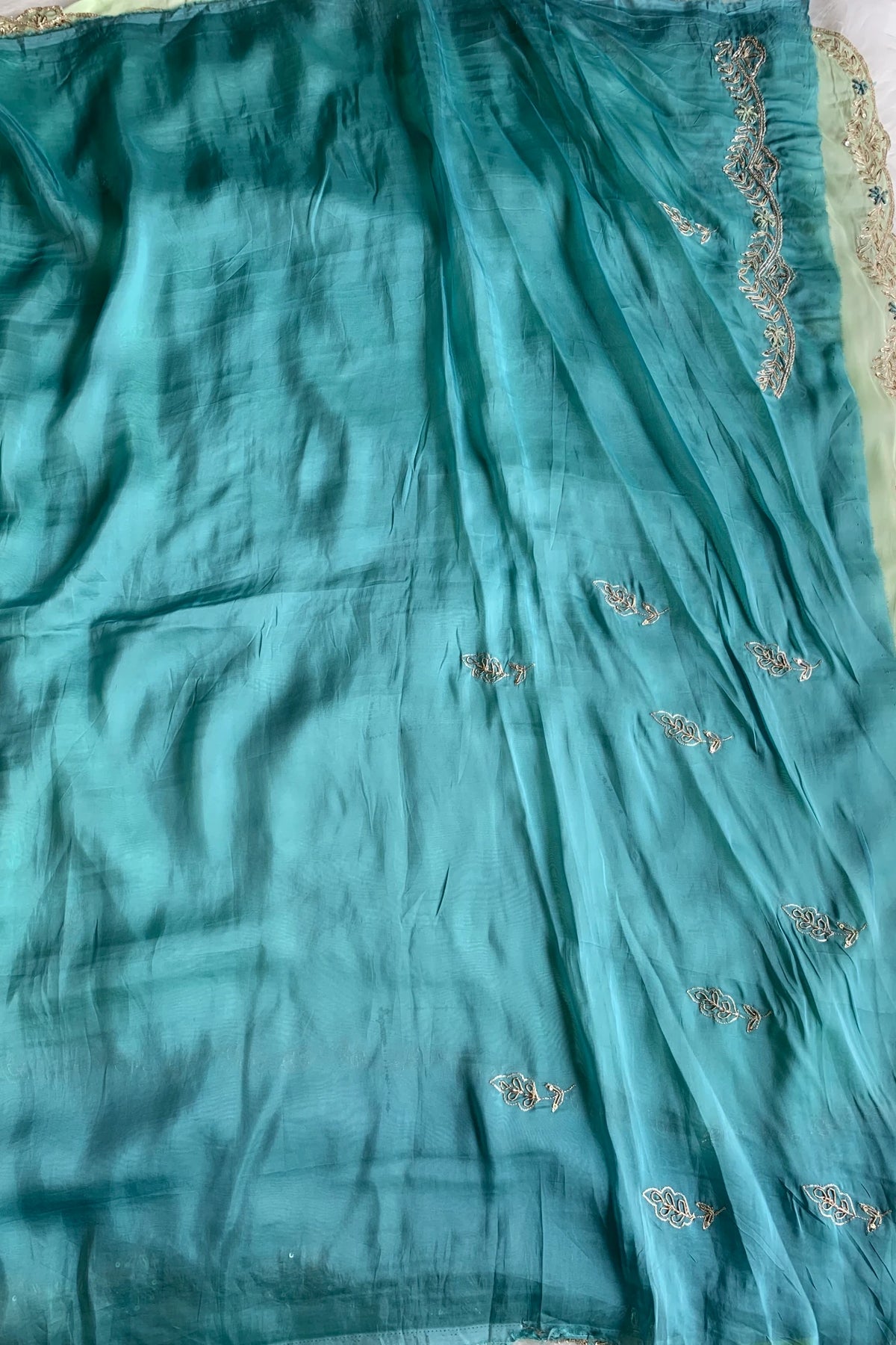 Ombre Habutai Silk Saree 5766 07