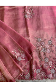 Onion Pink Tissue Silk Saree 5736 03
