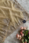 Beige Organza Sequin Saree 5798 05 (PRE ORDER)