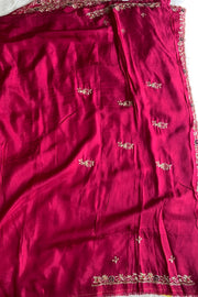 Rani Pink Habutai Silk Saree 5765 10