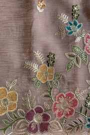 Crush Tissue Organza Floral Saree 5773 04