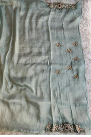 Light Blue Soft Tissue Saree 5647 10 (PRE ORDER)