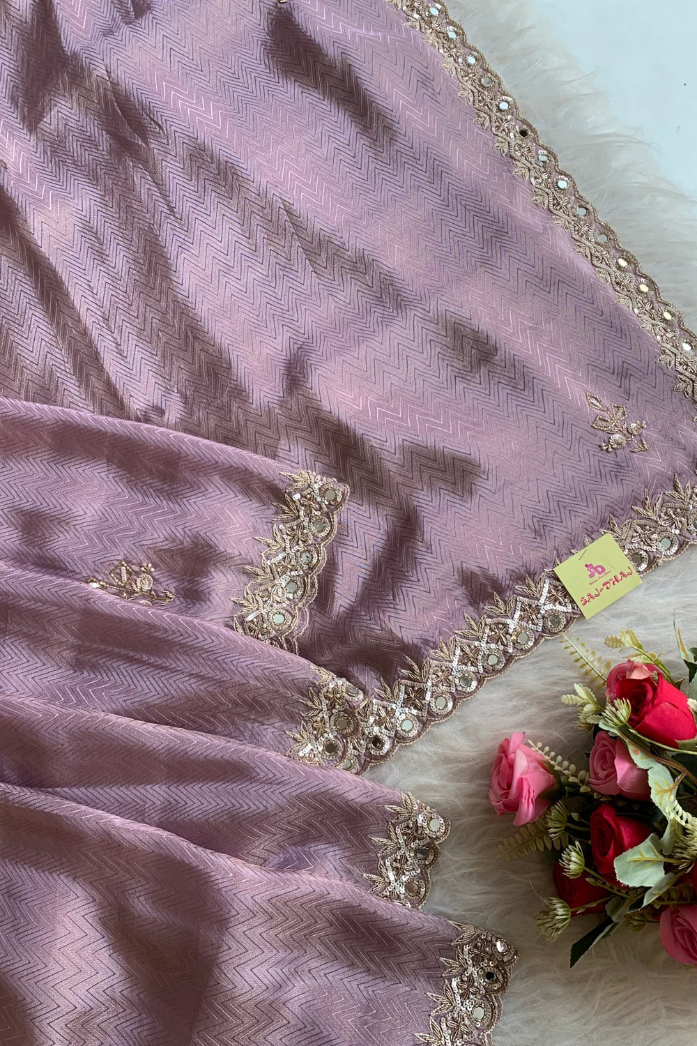 Purple Kanchi Silk Saree 5453 04