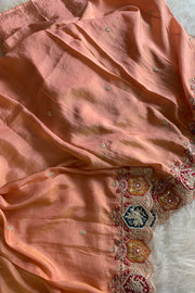 Blush Pink Soft Tissue Saree 5769 08