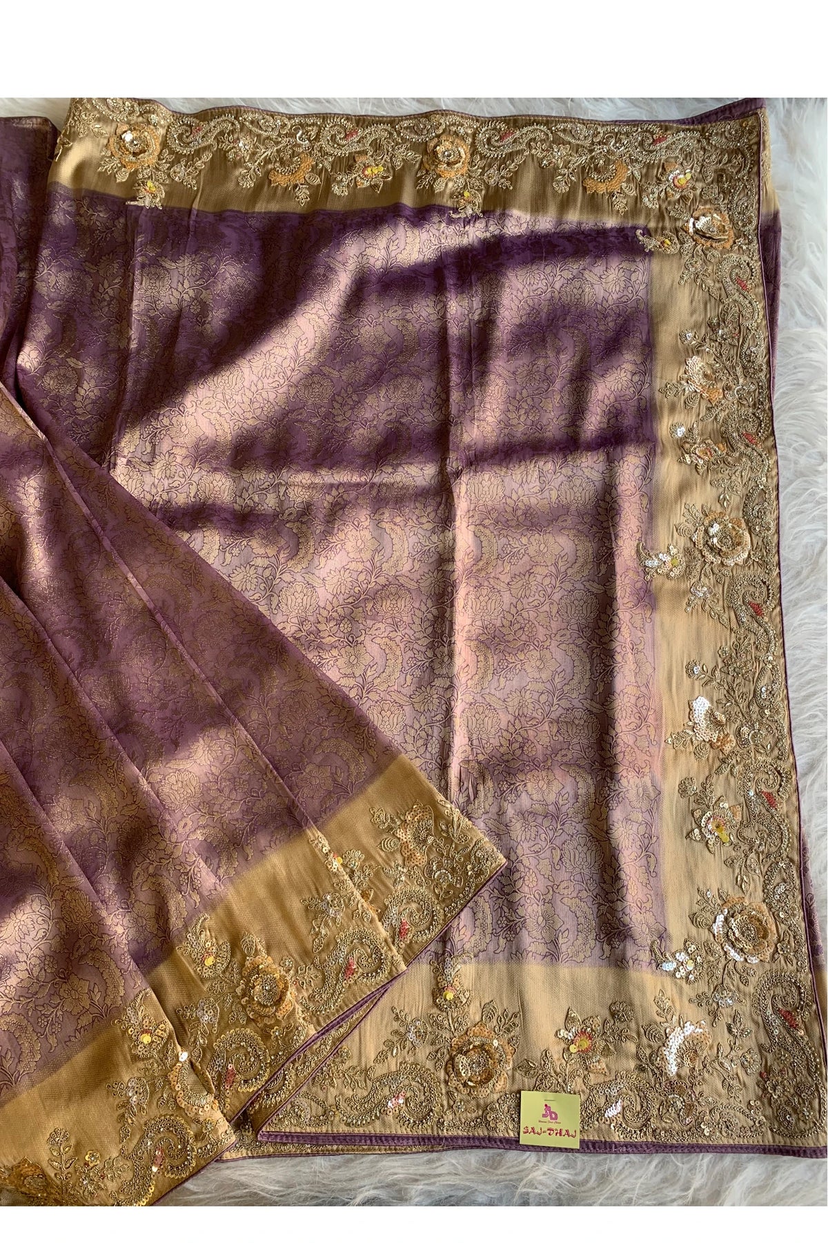 Purple Kanchipuram Silk Saree 5775 02