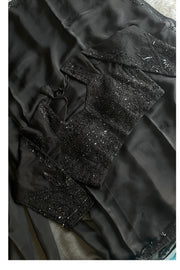Black Soft Tissue Saree 4944 01