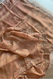 Rust Orange Tissue Saree 5361 12 (PRE ORDER)
