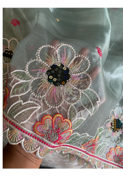 Tissue Organza Saree 5786 09