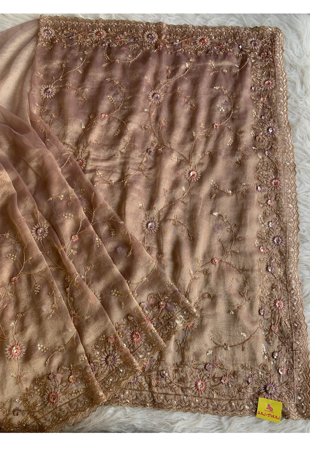 Onion Tissue Saree 5745 03