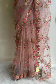 Elegant Net Jaal Saree 5122 01