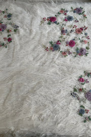White Organza Saree 5817 01