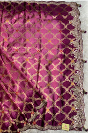 Purple Shaded Banarasi Silk Saree 5656 09