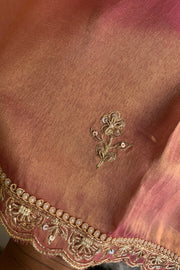 Onion Pink Aari Embellished Tissue Saree 5764 19