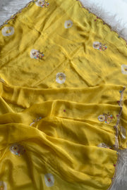 Habutai Silk Saree Tie Dye Design 5650 09