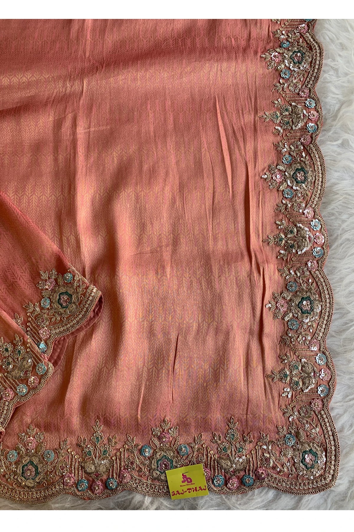 Blush Pink Kanchipuram Silk Saree 5687 16