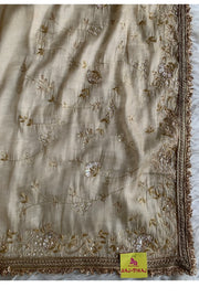 Beige Tissue Organza Saree 5765 07 (PRE ORDER)