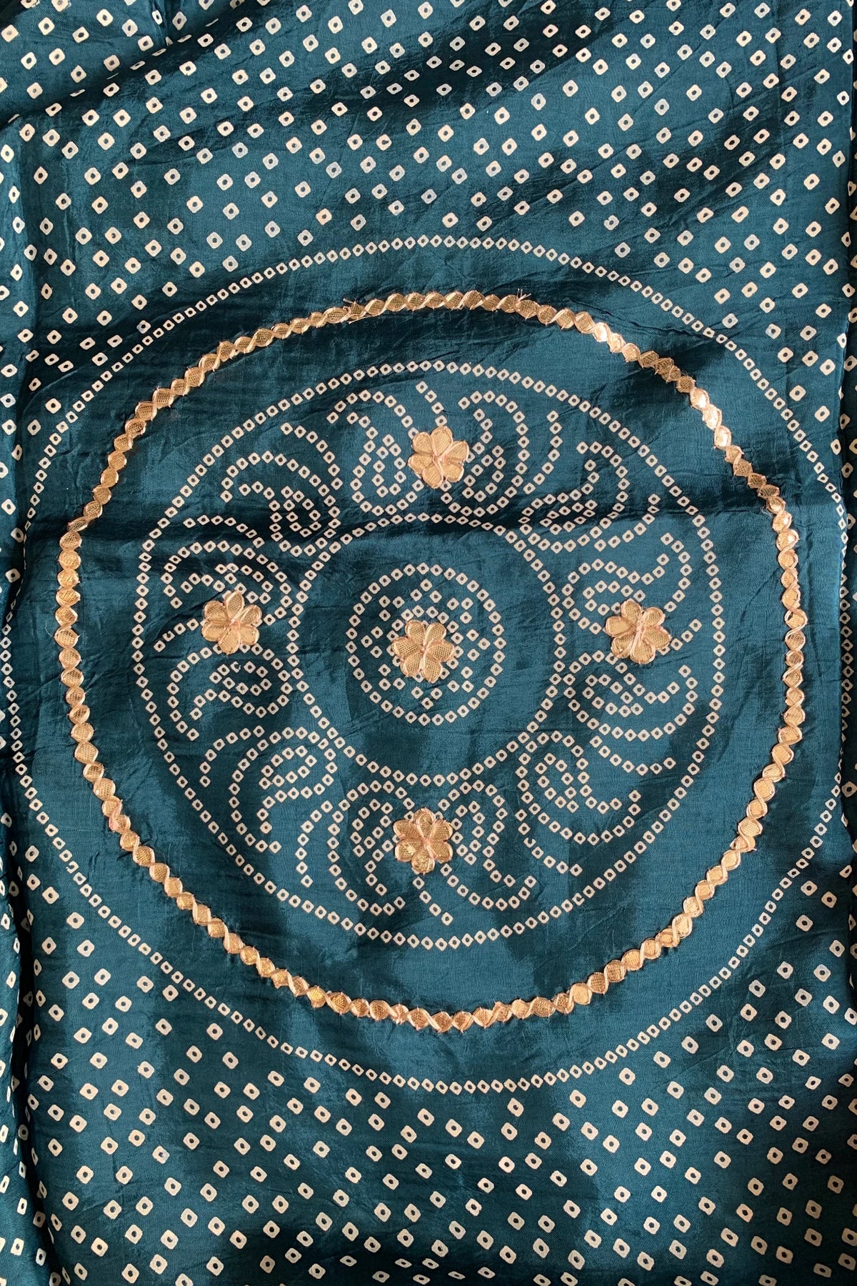Peacock Blue Russian Silk Saree 5438 01