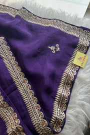 Jayanti Reddy Purple Russian Silk Saree 5650 15 (PRE ORDER)