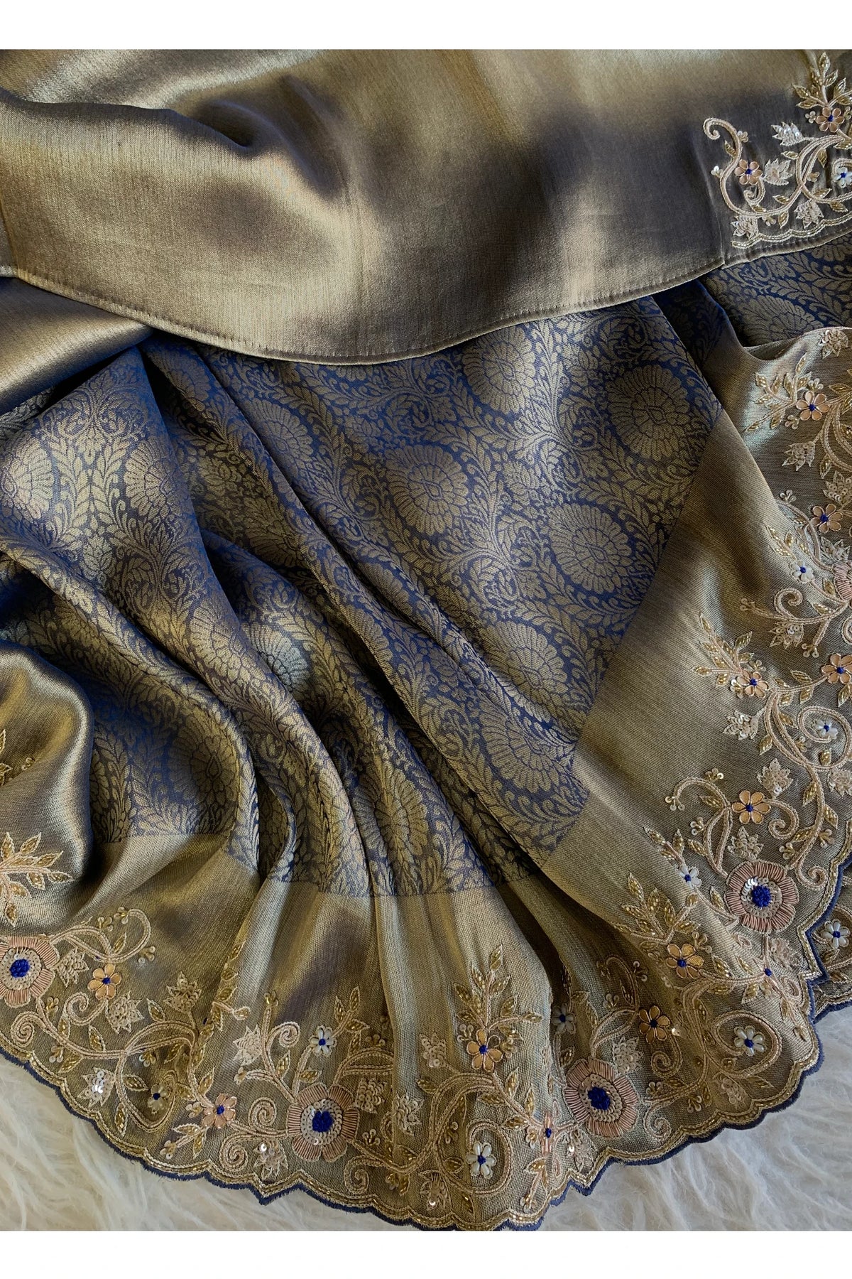 Royal Blue Kanchipuram Silk Saree