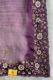 Lilac Shaded Kanchipuram Silk Saree 5675 03